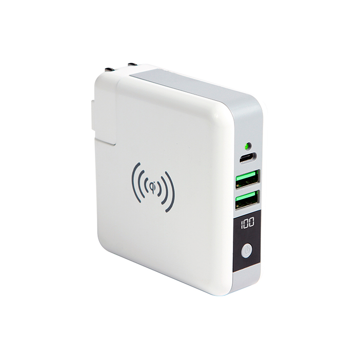 POWER BANK WIRELESS 5W DOBLE ENTRADA E499